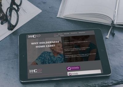 Elderly Care website design