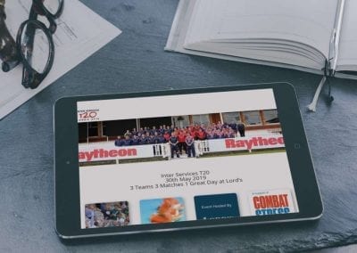 UK Armed Forces sport website design
