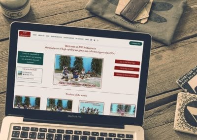 Miniature wargames eCommerce site