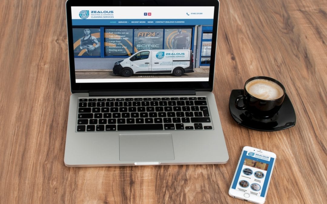 Industrial Cleaning Company Website and Graphic Design