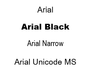 typeface font
