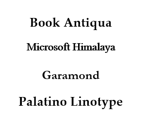 typography serif