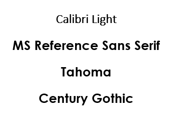 typography sans serif