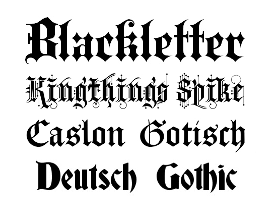 typography blackletter