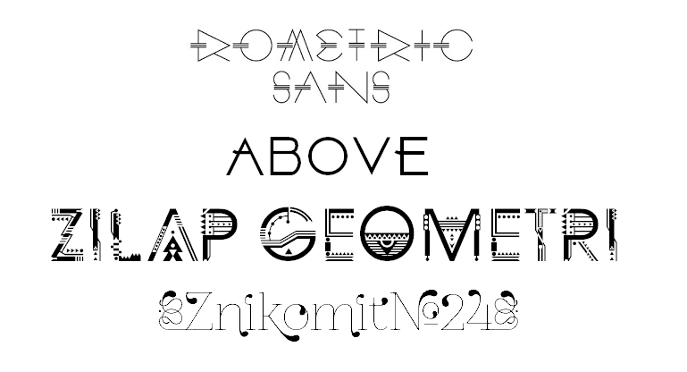 typography geometric