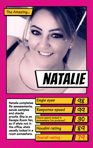 Natalie Book Printing UK Natalie