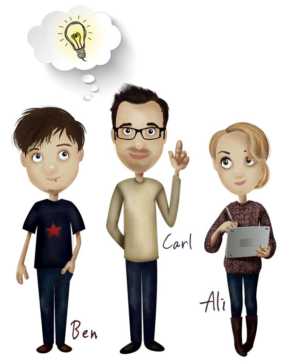 Ben Reeves, Carl West & Ali Smith Ben Reeves, Carl West & Ali Smith
