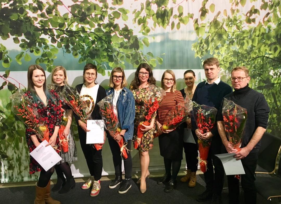 Ihan totta! -kilpailun voittajat Helsingin Kirjamessuilla 2017