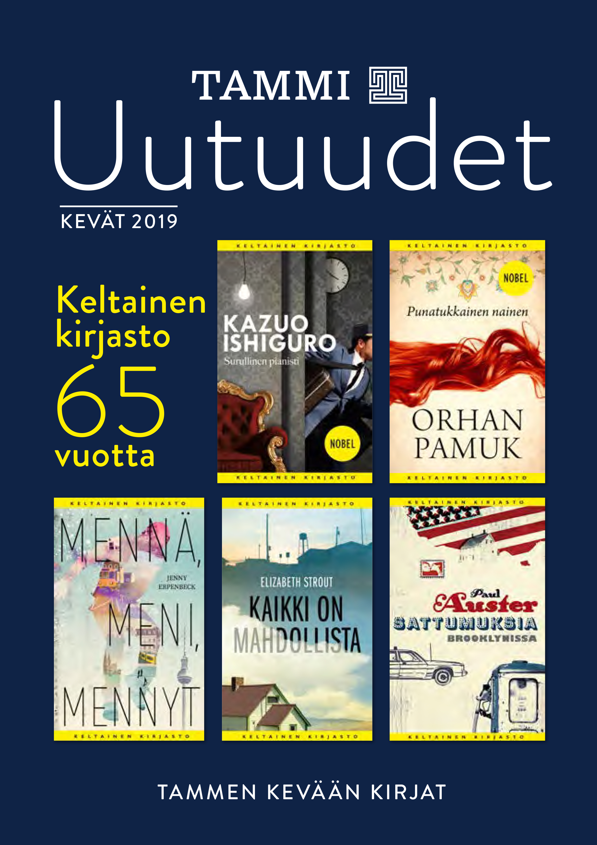 Tammen kevään 2019 kirjakatalogi