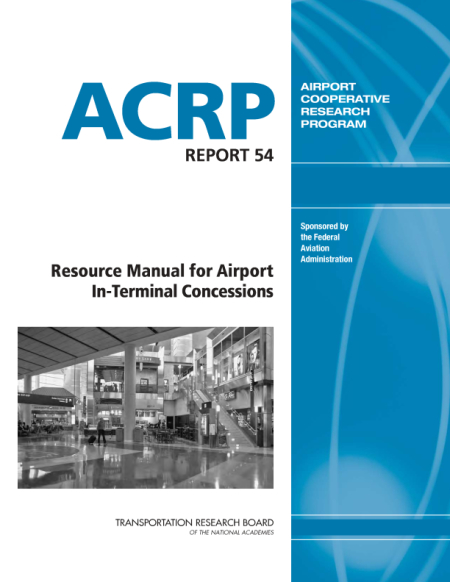Cover of 'Resource Manual for Airport In-Terminal Concessions'