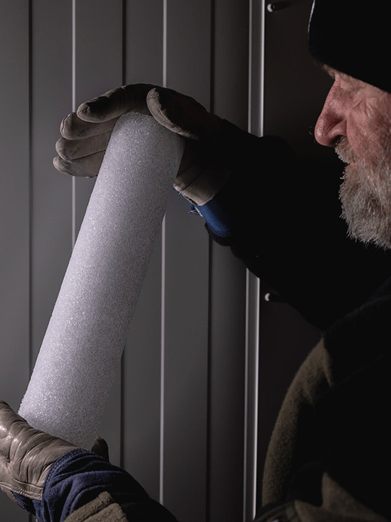 Fremvisning af halvmeter iskerne