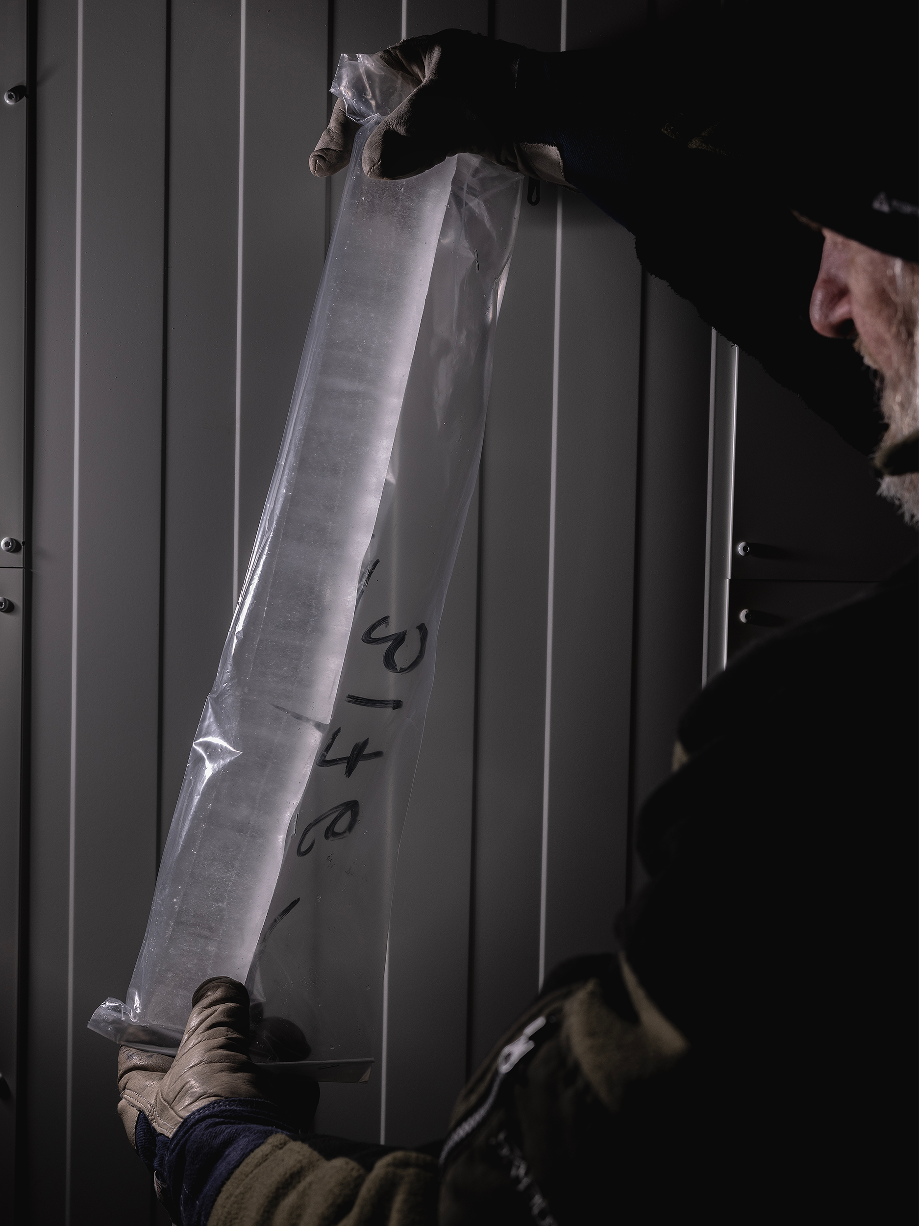 Iskerne med vulkanstøv