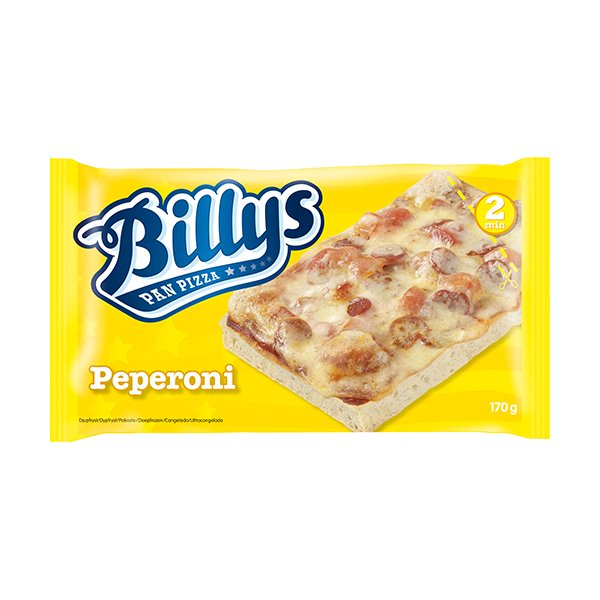 Billys Pan Pizza Pepperoni 170 Gr