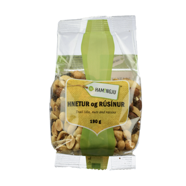 Til Hamingju hnetur og rúsínur 190g