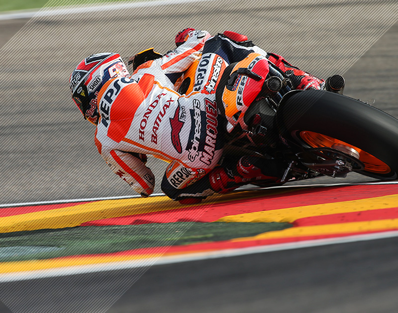 Marc Márquez en el circuito de Motorland Aragón
