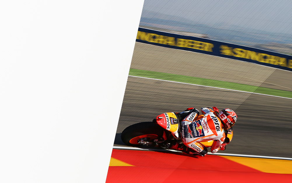 Marc Márquez en el circuito de Motorland Aragón