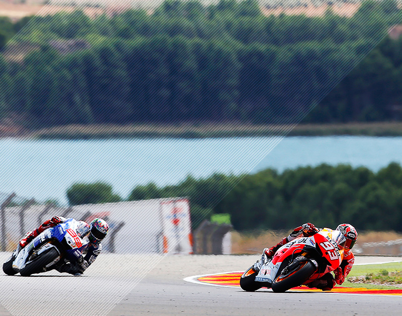 Marc Márquez en el circuito de Motorland Aragón