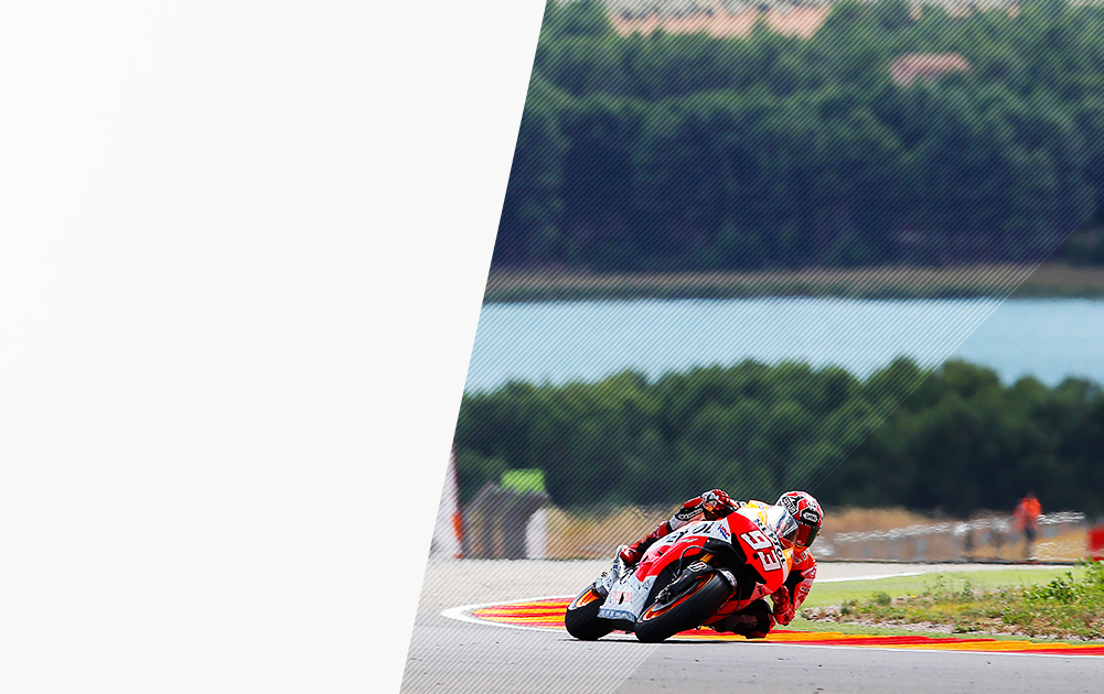 Marc Márquez en el circuito de Motorland Aragón