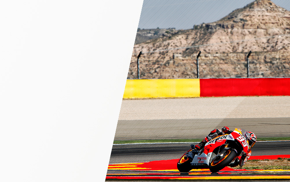 Marc Márquez en el circuito de Motorland Aragón