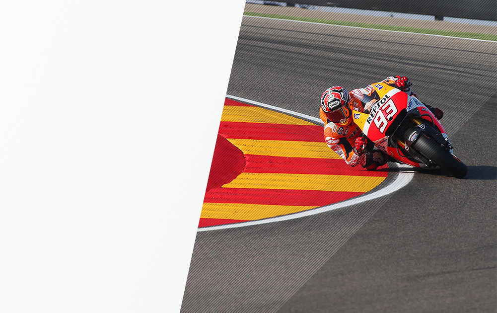 Marc Márquez en el circuito de Motorland Aragón