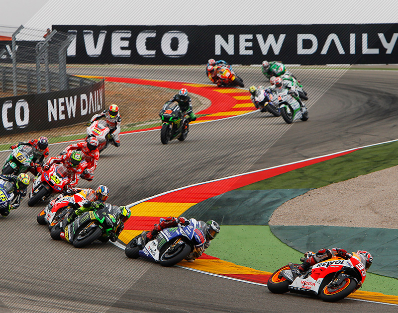 Marc Márquez en el circuito de Motorland Aragón
