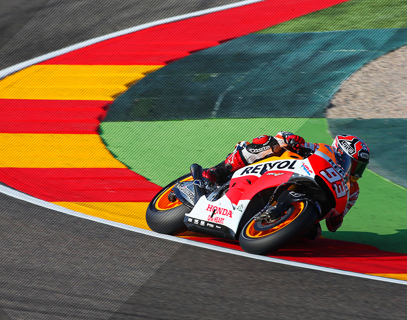 Marc Márquez en el circuito de Motorland Aragón
