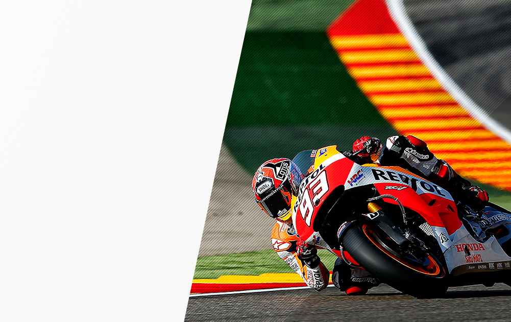 Marc Márquez en el circuito de Motorland Aragón