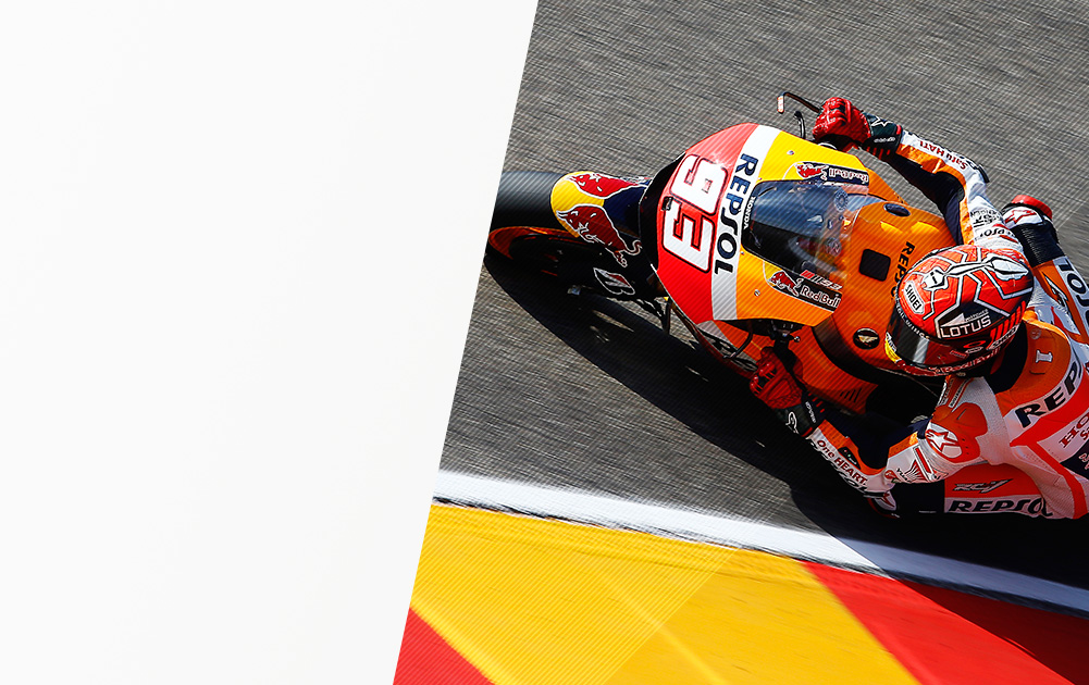 Marc Márquez en el circuito de Motorland Aragón