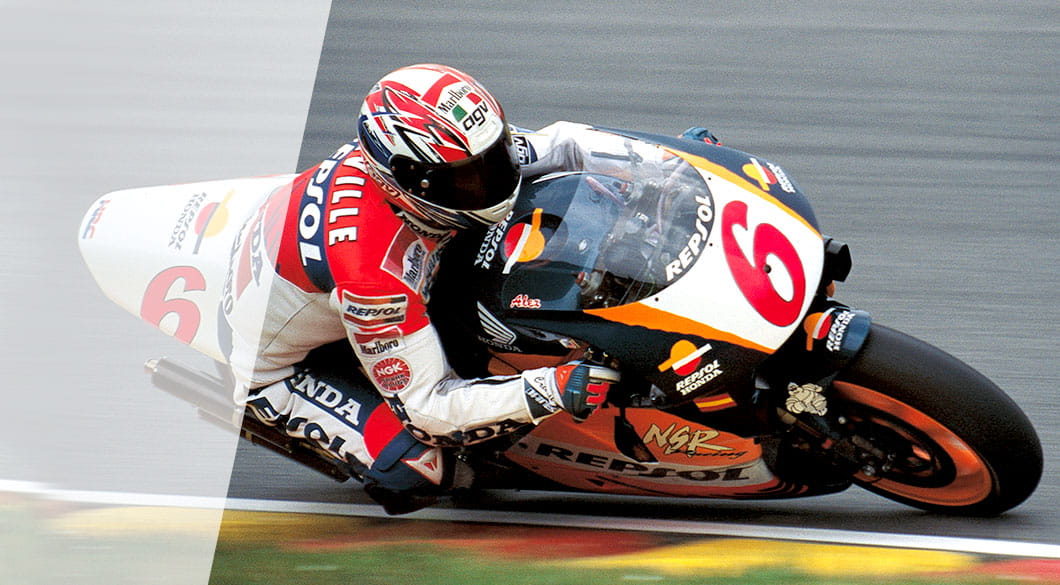 Álex Crivillé, a legend. Álex Crivillé at the Italian GP in 1995