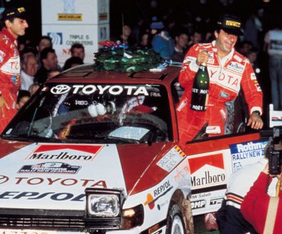 Carlos Sainz y Luis Moya en el Toyota Celica