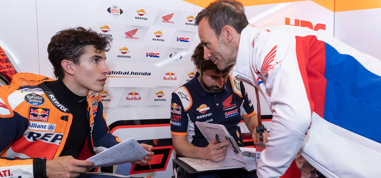 Alberto Puig: “When the tyre started to drop Marc could keep the pace”