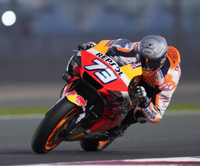 Álex Márquez en los test de Catar 2020