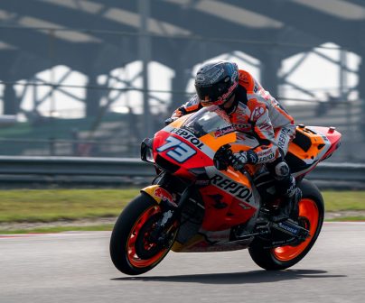 Álex Marquez rodando con la RC213V