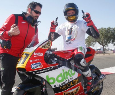 Edgar Pons celebrando su Campeonato de Europa