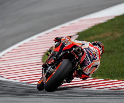 Jorge Lorenzo en pista durante el GP de Malasia 2019