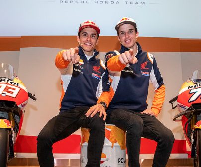Hermanos Márquez en presentación de box Repsol