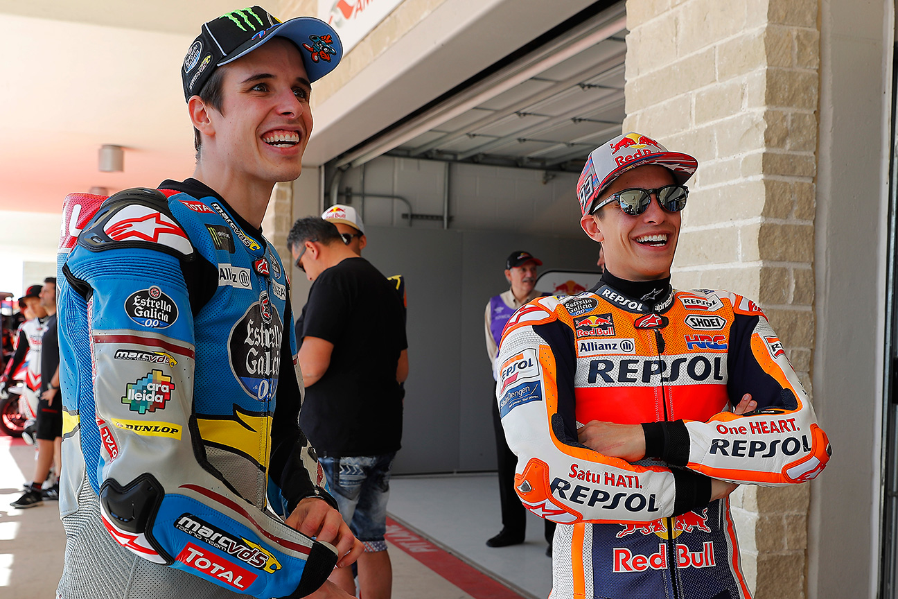 Marc y álex márquez en el gp de jerez