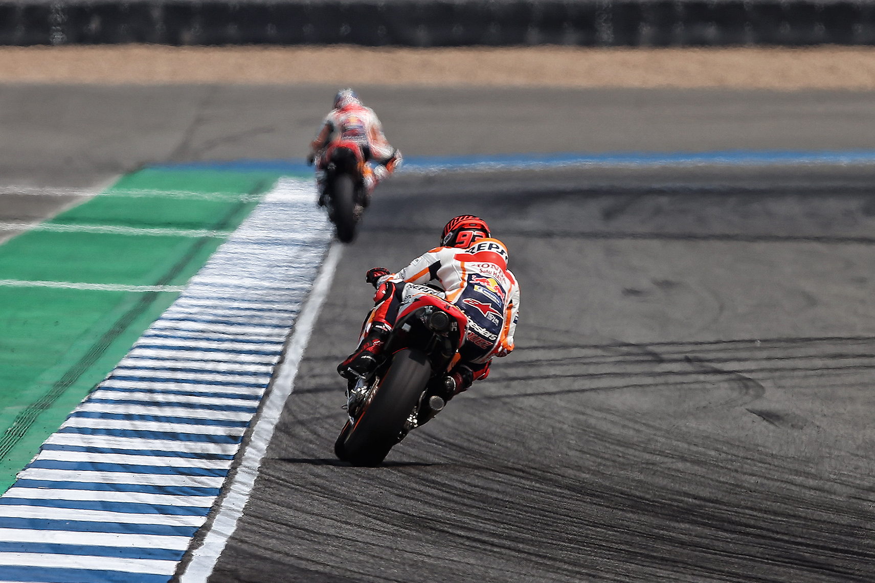 Marc Márquez en un circuito caluroso
