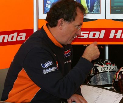 Ramon Forcada y Álex Barros en el box