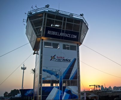 Torre de control desmontable de la Red Bull Air Race