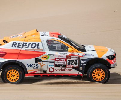 Isidre esteve en coche de rally