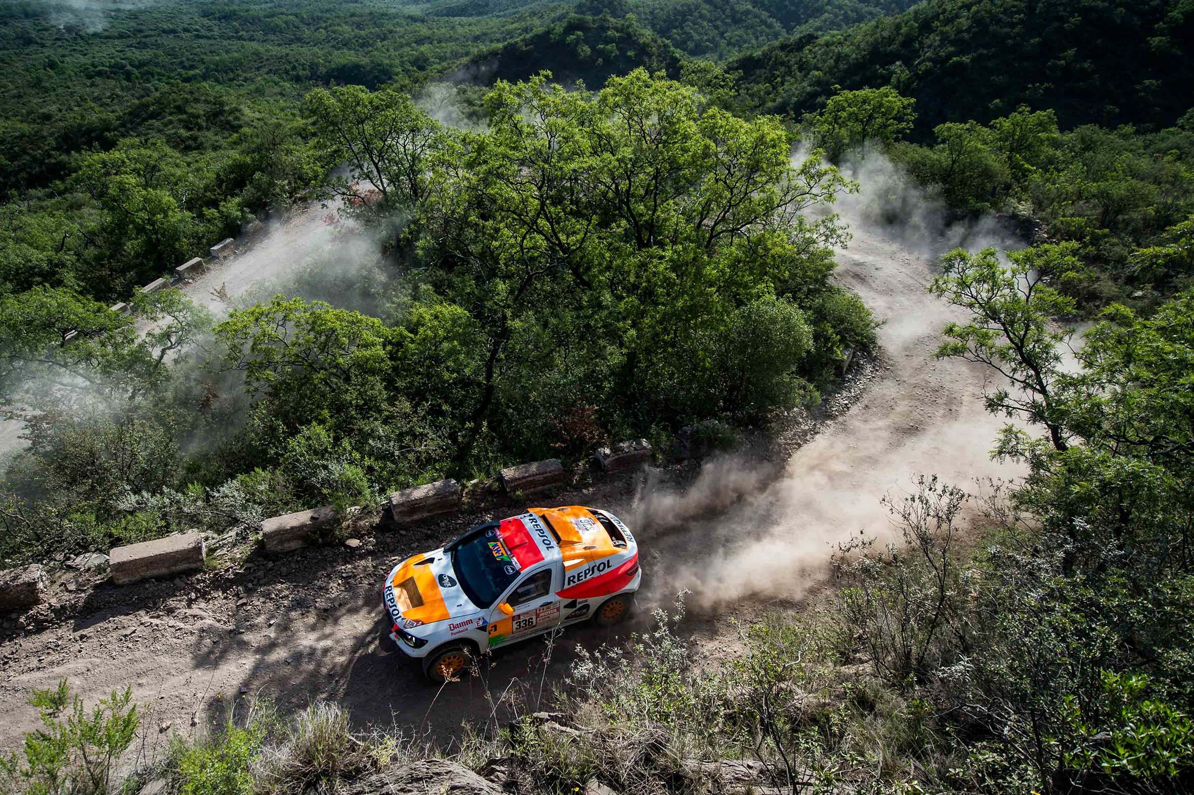 Isidre Esteve en pista de tierra Dakar 2018