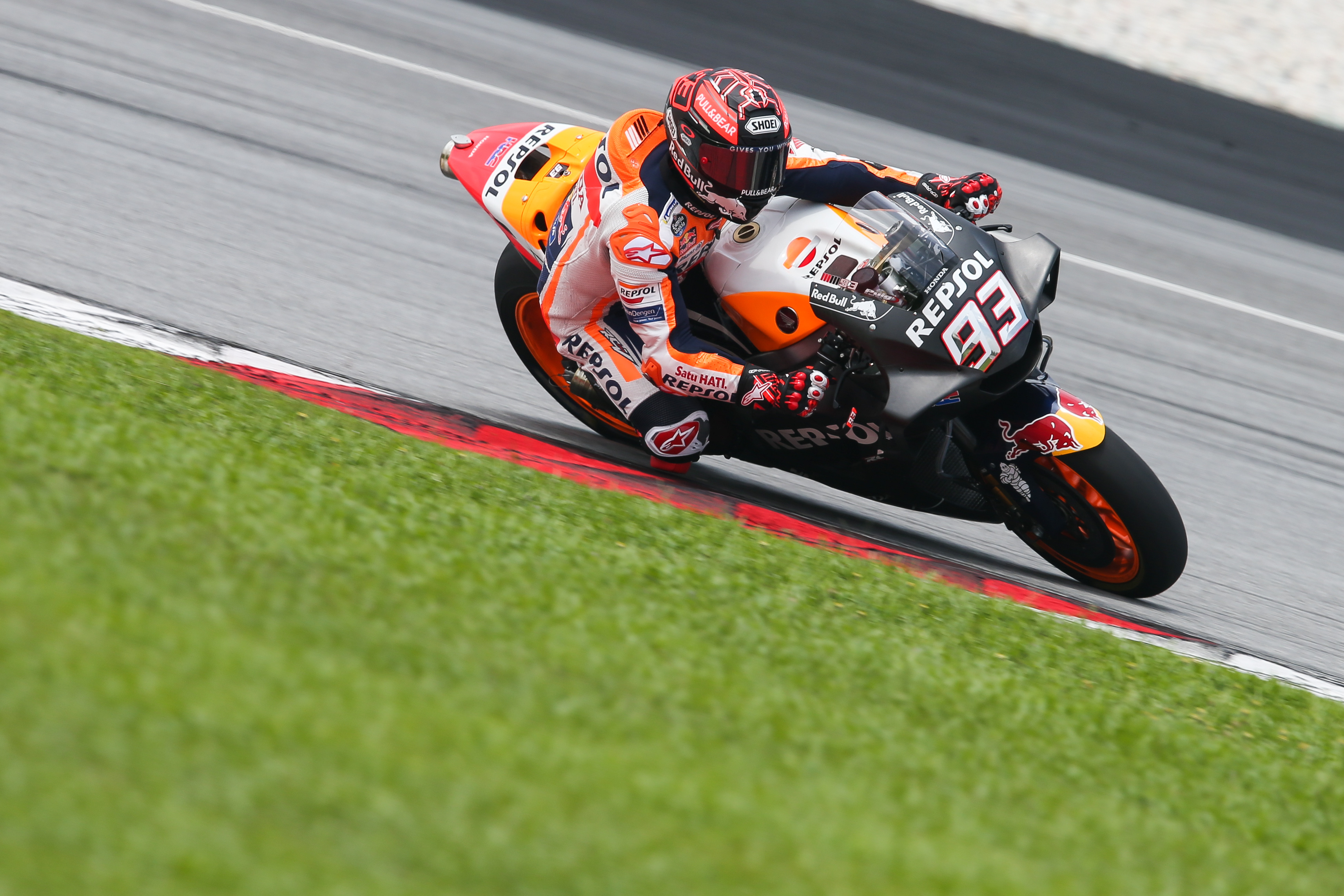 Marc Márquez en test oficial en Malasia