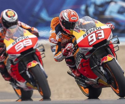 Márquez y Lorenzo en el GP de ESpaña 2019