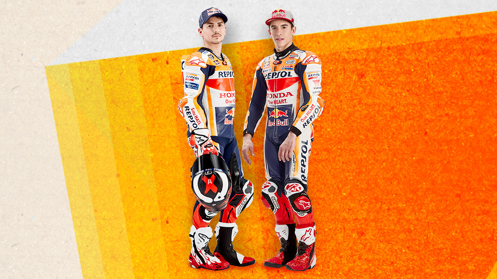 Pilotos_995x560_2019 Marc Márquez y Jorge Lorenzo Repsol Honda Team 2018