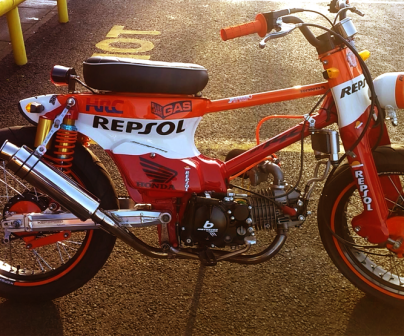 Repsol Honda c90 custom bike