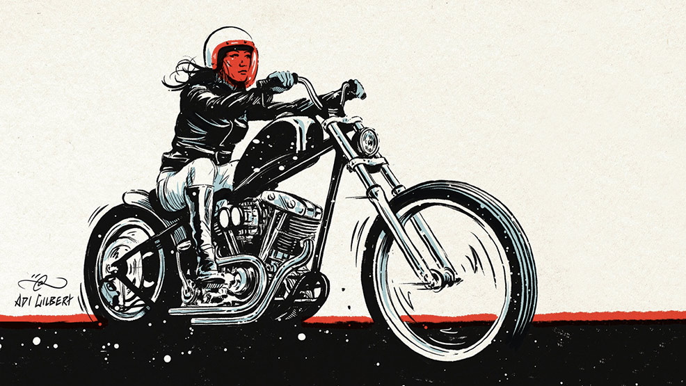 Adi Gilbert y los pósteres moteros que te roban el corazón