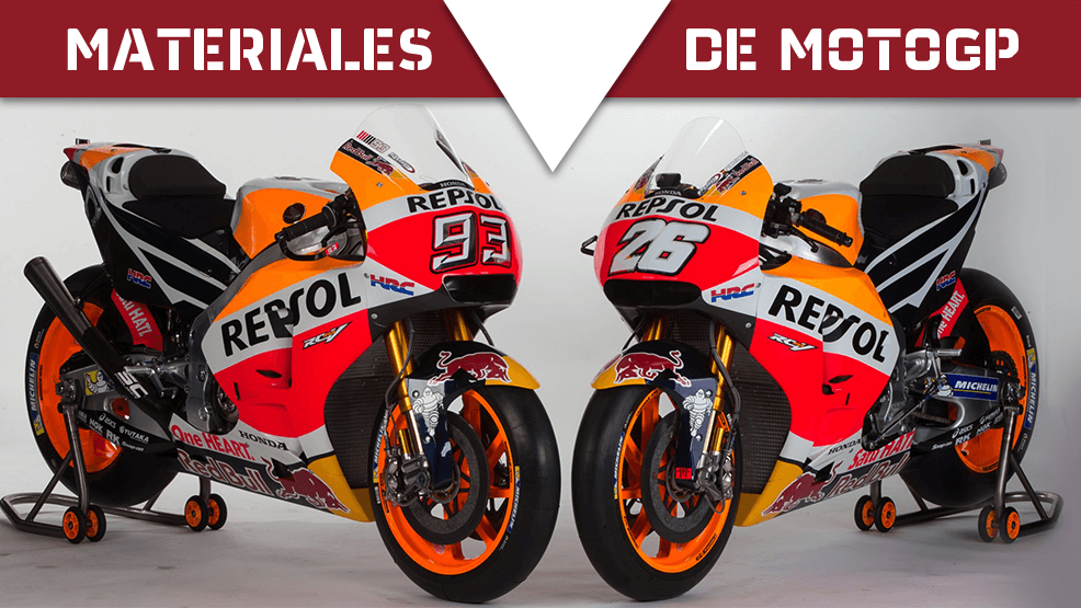 Los materiales con los que se hace una moto de MotoGP