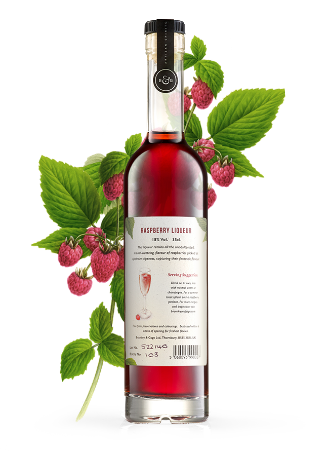 Raspberry Liqueur (35cl) 18 ABV. 6 O'clock Gin