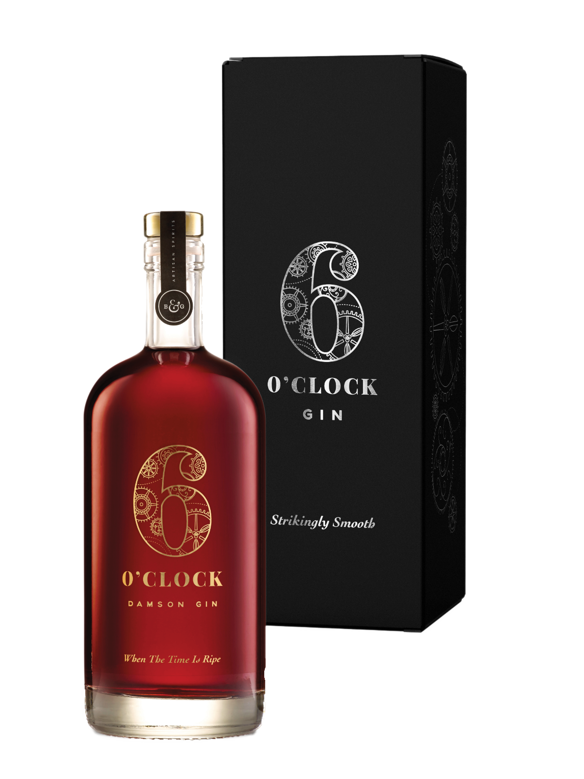 6 O Clock Damson Gin 70cl Giftbox 40 ABV Bramley Gage